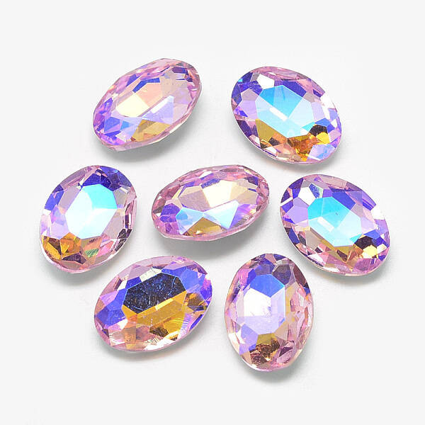 Pointed Back Glass Rhinestone Cabochons