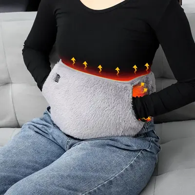 Uterus Warming Belt, Electric Heated Waist Warmer, Cold Protection, Graphene Heating Warmer,USB Powered Hand Warmer