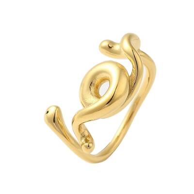 304 Stainless Steel Cuff Rings for Women