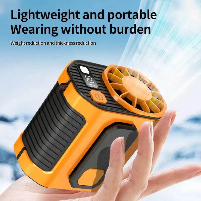 Stay Cool Anywhere with High Speed Waist Mounted Fan - Ten Speed Variable, Small Body with High Power, Essential for Home Tra...