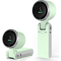 3 In 1 Portable Fan, 10 Hours Battery Life, 5 Speeds, 180° Foldable, Personal Fan with LED Display, Fans for Office, Bedroom...