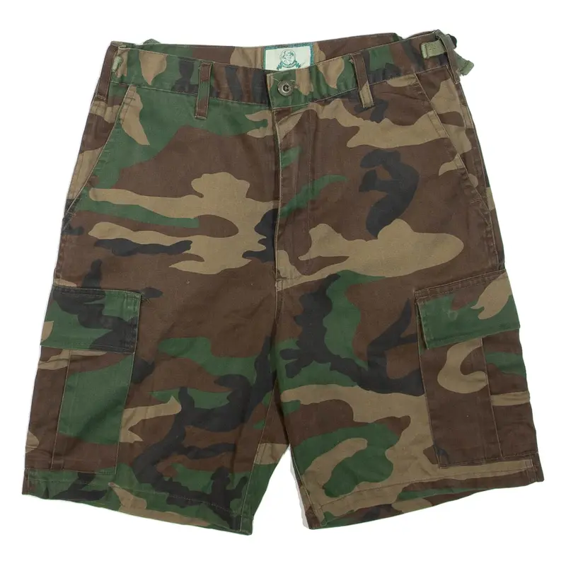 Mens Cargo Shorts Brown Camouflage M W30