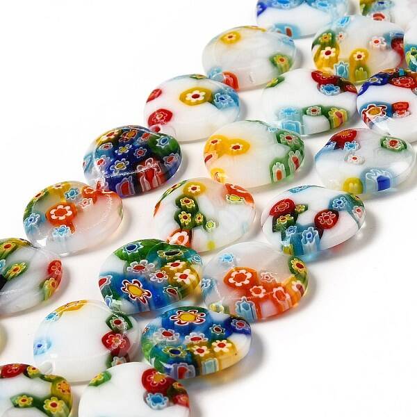 Handmade Millefiori Glass Beads Strands