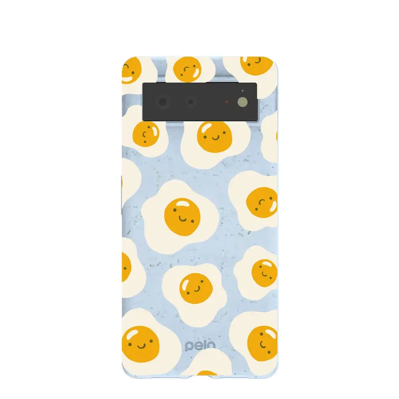 Powder Blue Sunny Side Up Google Pixel 6 Case