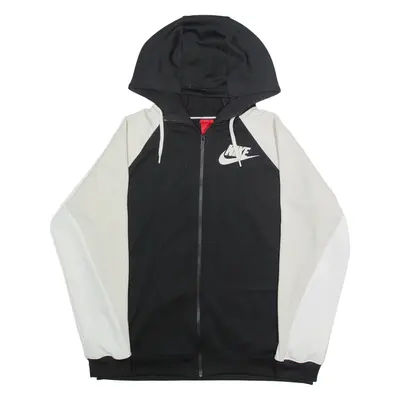 NIKE Mens Track Jacket Black Hooded L