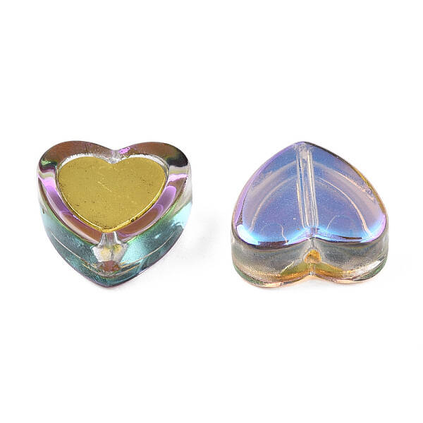 Electroplate Transparent Glass Beads