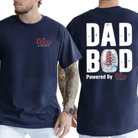 Dad Bod Powered by Coors Light – Funny Beer Shirt for Beer Lovers, Chill Dads, Perfect Gift For Father’s Day & Weekend Vi...
