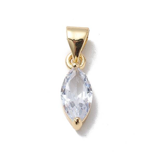 Brass Cubic Zirconia Charms