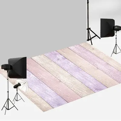 Aperturee Candy Purple Wood Floor Backdrop For Photography | Fabric Floor For Photography | Floor Photography Background | Ph...