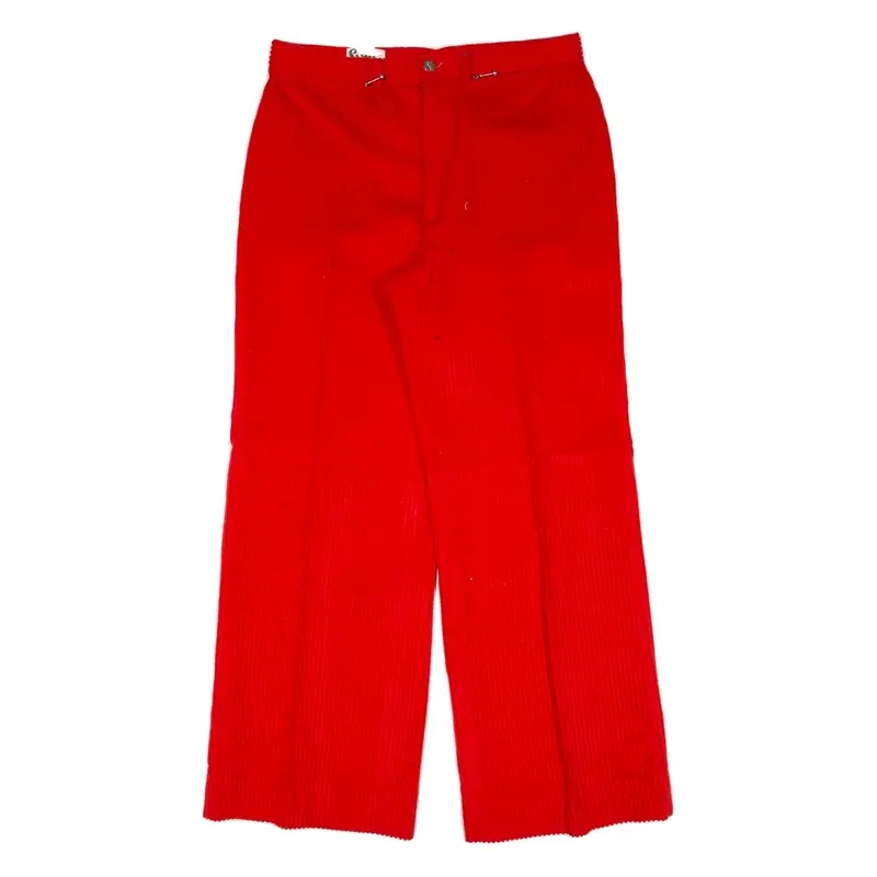 SYM Womens Corduroy Trousers Red Loose Straight W30 L28
