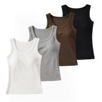 4 pack Women's  Tank Top, Comfortable clothes，Casual Sleeveless Crew Neck Top for Daily Wear, Vests for Women, Vest Tops Wo...