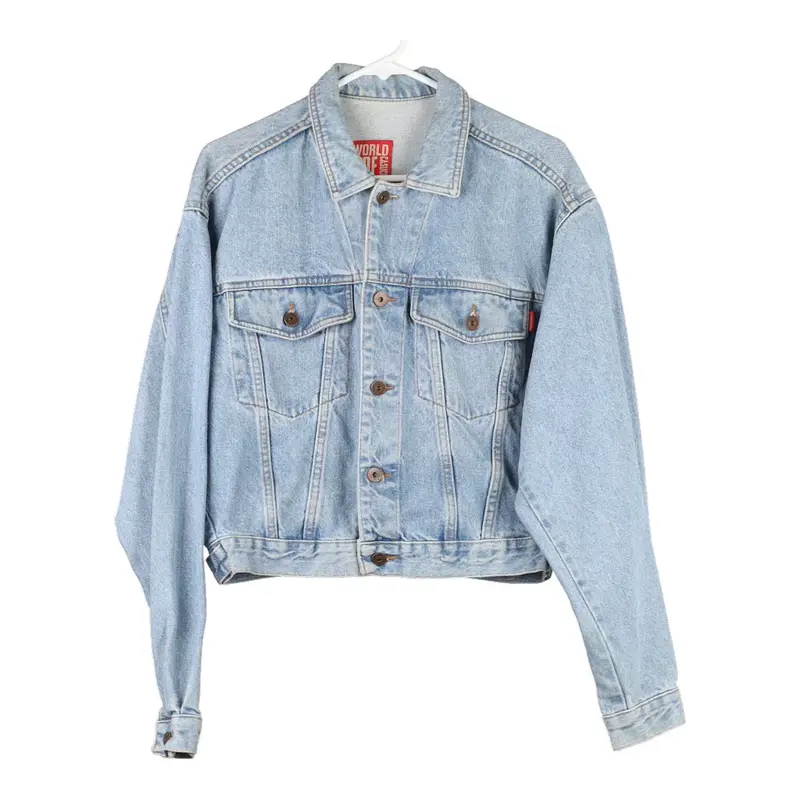 World Of Jeans Denim Jacket - Large Light Wash Cotton
