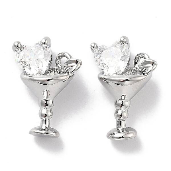 Brass Glass Charms