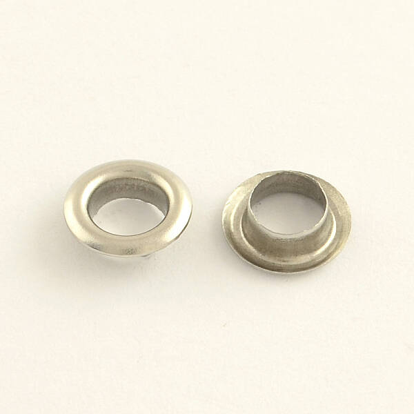 Tarnish Resistant 201 Stainless Steel Eyelet Beads