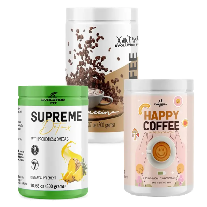 Trio Happy Coffee/Supreme Detox/ Cappuccino
