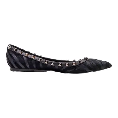 VALENTINO Ballet Shoes Black Synthetic Womens UK 3
