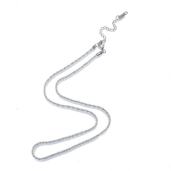 Non-Tarnish 304 Stainless Steel Rope Chains Necklace for Men Women