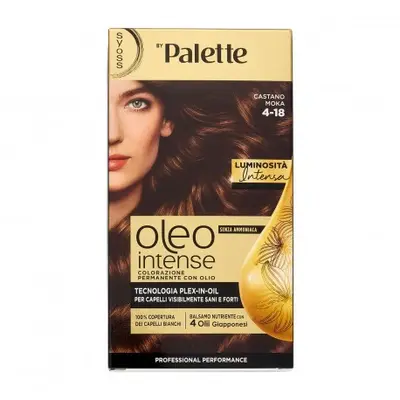 Syoss Oleo Intense Ammonia-Free Permanent Coloring with Oil, Mocha Brown 4-18