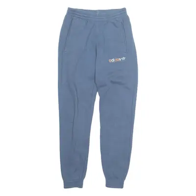 ADIDAS ORIGINALS Mens Joggers Blue Tapered S W28 L31
