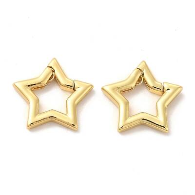 Eco-Friendly Rack Plating Brass Spring Gate Rings