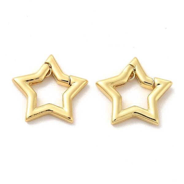 Eco-Friendly Rack Plating Brass Spring Gate Rings