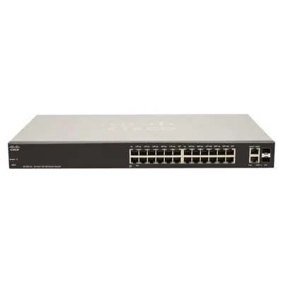 Cisco SF200-24 | Small Business 200 Series SF200-24 24 x Ports 10/100Base-T + 2 x Ports Combo SFP (mini-GBIC) Layer 2 Managed...