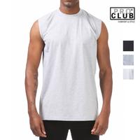 PROCLUB Men's Comfort Sleeveless Tank Top PRO CLUB Lightweight Muscle Tee Plain Tank Tops Gym Shirt Work Out Shirts Athletic ...