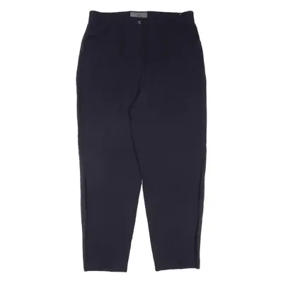 LIFESTYLE BRAX Trousers Blue Relaxed Tapered Wool Womens W31 L26