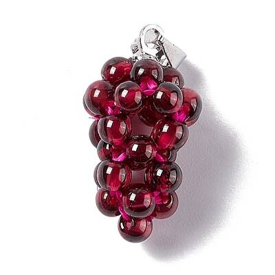 Natural Garnet Cluster Pendants