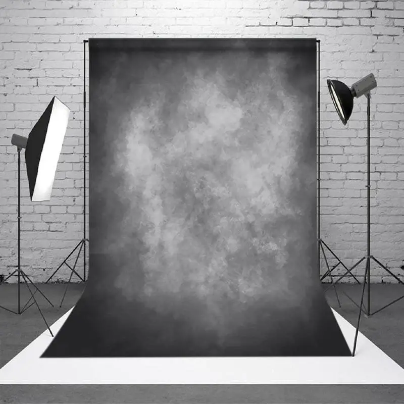 Aperturee Abstract Gray Smoky Swirl Effect Mysterious Backdrop - Aperturee