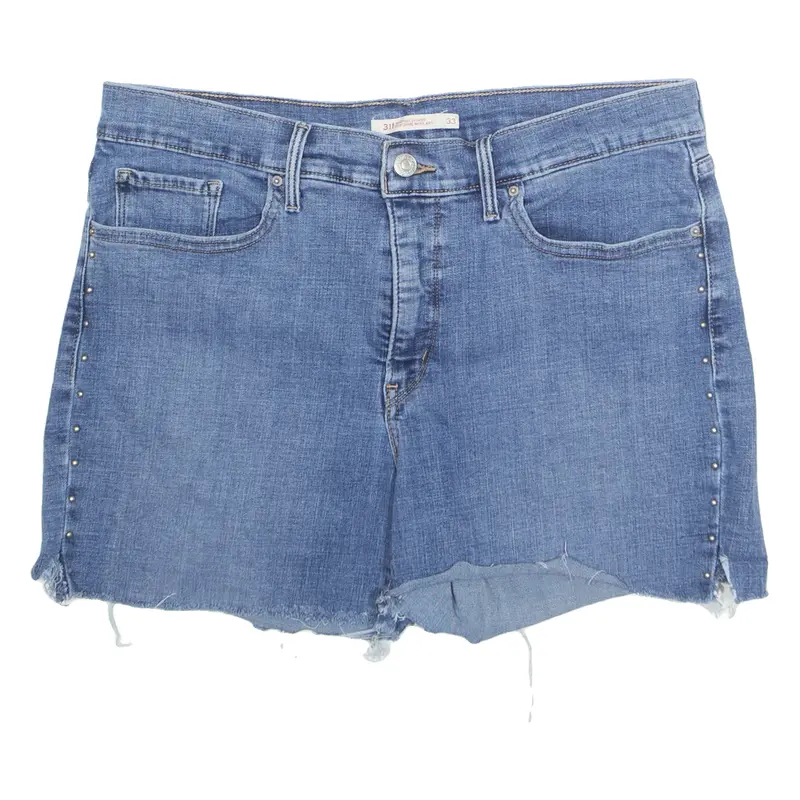 LEVI'S 311 Cut Off Womens Denim Shorts Blue L W33