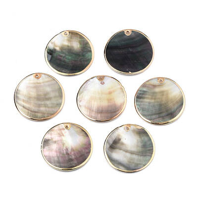 Natural Black Lip Shell Pendants