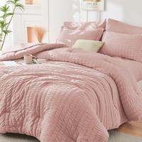 Premium 7-Piece Bedding Set for Year-Round Comfort! Comforter Set Seersucker 7-Piece, four seasons bedding set, including qui...