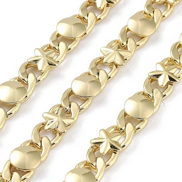 Rack Plating Brass Curb Chains