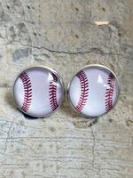 Baseball Design Stud Earrings (1 Pair), Pretty Studs, Casual All-match Jewelry for Girls Gift, Female Classic Fashion Accesso...
