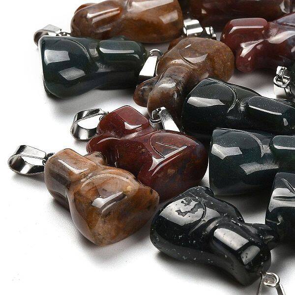 Natural Indian Agate Pendants
