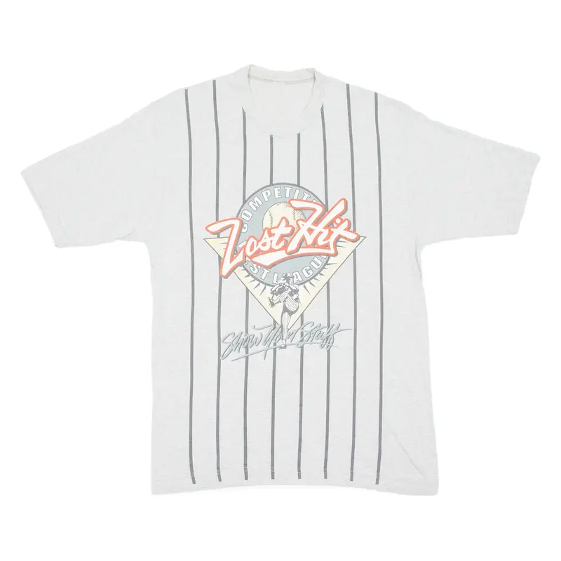 Lost Hit Mens T-Shirt Grey M