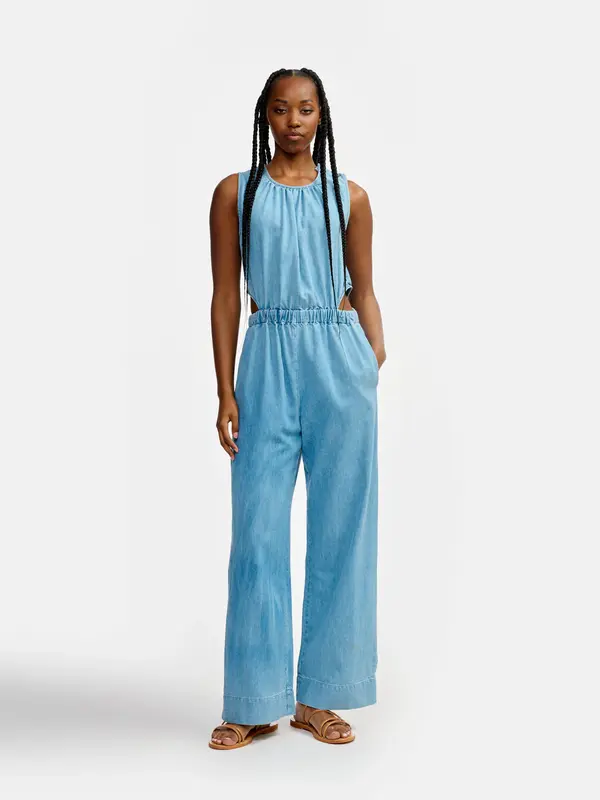 Jumpsuit Papaye41 D0 Papaye41 D0498 Lt-Blue-Bleach | Color: LT BLUE BLEACH | Size: 2-M