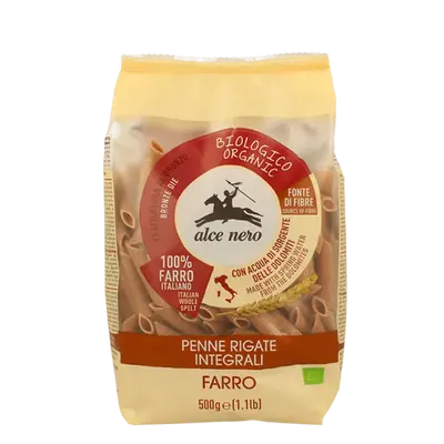 Alce nero spa Organic Wholemeal Spelt Penne Rigate Alce Nero 500g