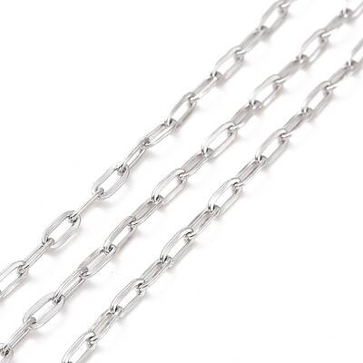 Tarnish Resistant 304 Stainless Steel Cable Chains