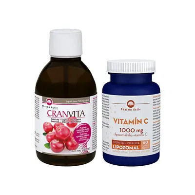 Pharma Activ Cranvita D-Mannosio 250 Ml + Lipo Vitamina C 1000 Mg 60 Capsule