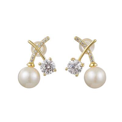 Natural Pearl Ear Studs
