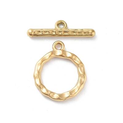 Ion Plating(IP) 304 Stainless Steel Ring Toggle Clasps