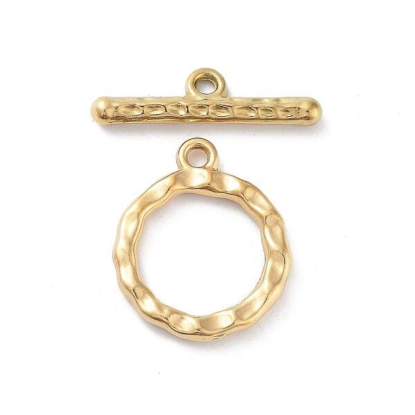 Ion Plating(IP) 304 Stainless Steel Ring Toggle Clasps