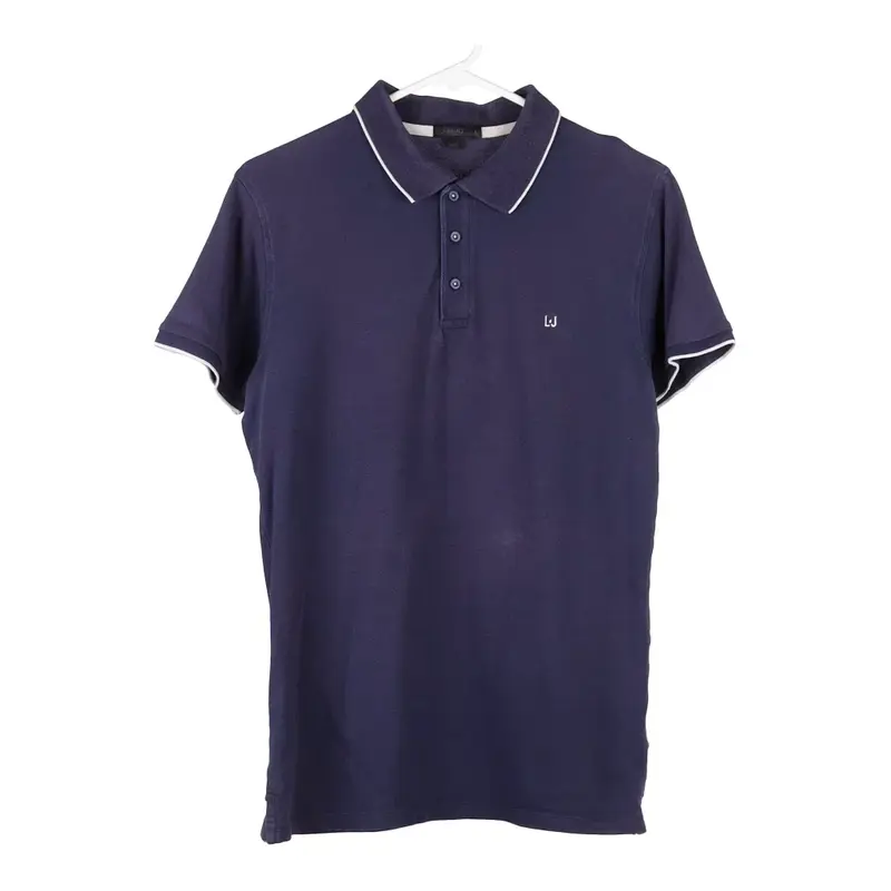 Liu Jo Slim Fit Polo Shirt - Large Navy Cotton