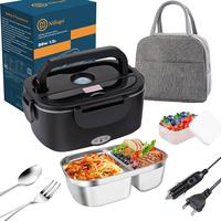 Electric Lunch Box with Indicator Light,  Heat Lunch Organizer,for Home Office Travel Food Quick Storage with Fork Spoon and ...