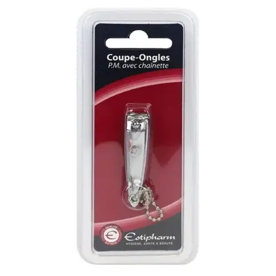 Estipharm Small nail clipper with integrated file chain