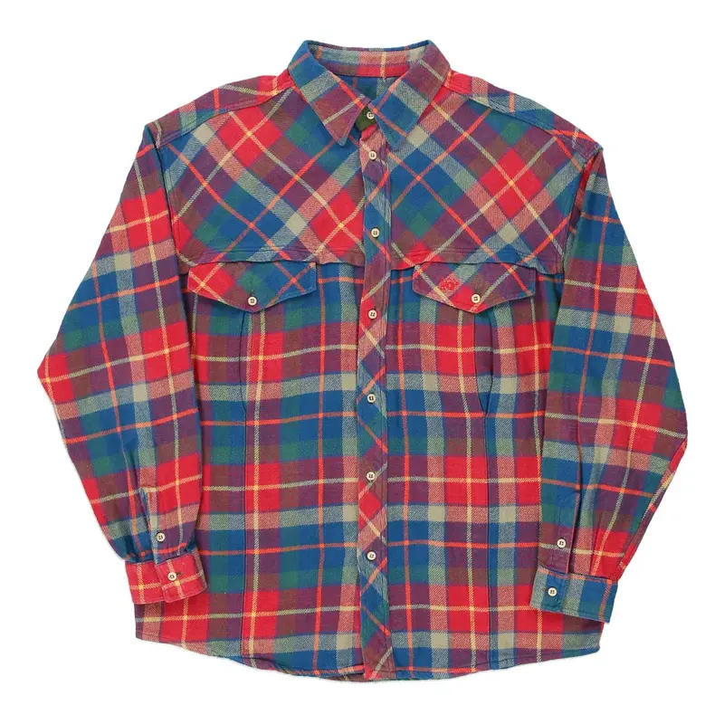 Unbranded Checked Shirt - Medium Multicoloured Cotton