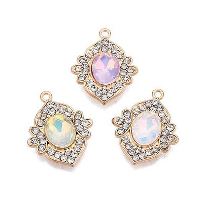 Alloy Glass Pendants