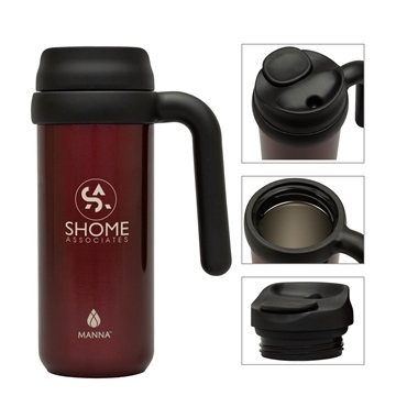 12 Custom Manna 16 oz Mocha Stainless Steel Mug - Temperature ...